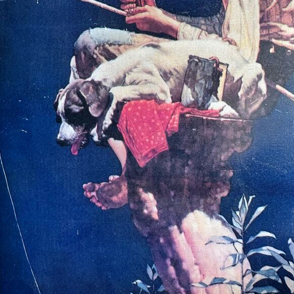 The Coca Cola Co. Coke Metal Sign Rockwell Norman 15" x 9.5" 1989 US Collectible - Picture 5 of 6